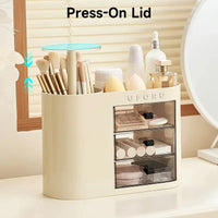 Auto-Lift Dust-Free Vanity Organizer