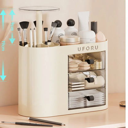 Auto-Lift Dust-Free Vanity Organizer